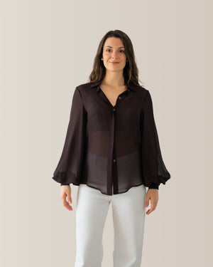 Camicia Aire | Marrone Cioccolato