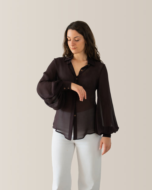 Camicia Aire | Marrone Cioccolato