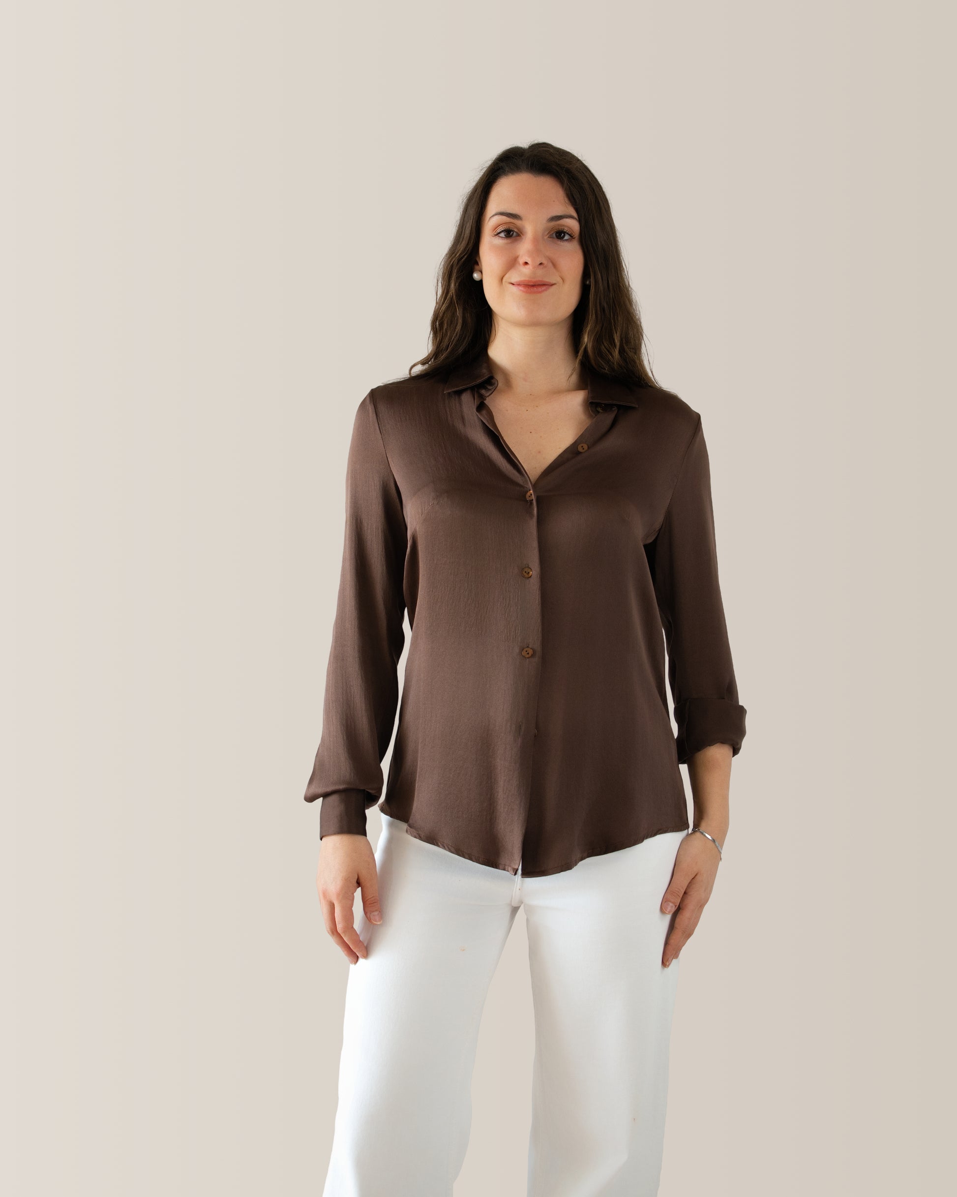 Camicia Alpha | Marrone Cioccolato