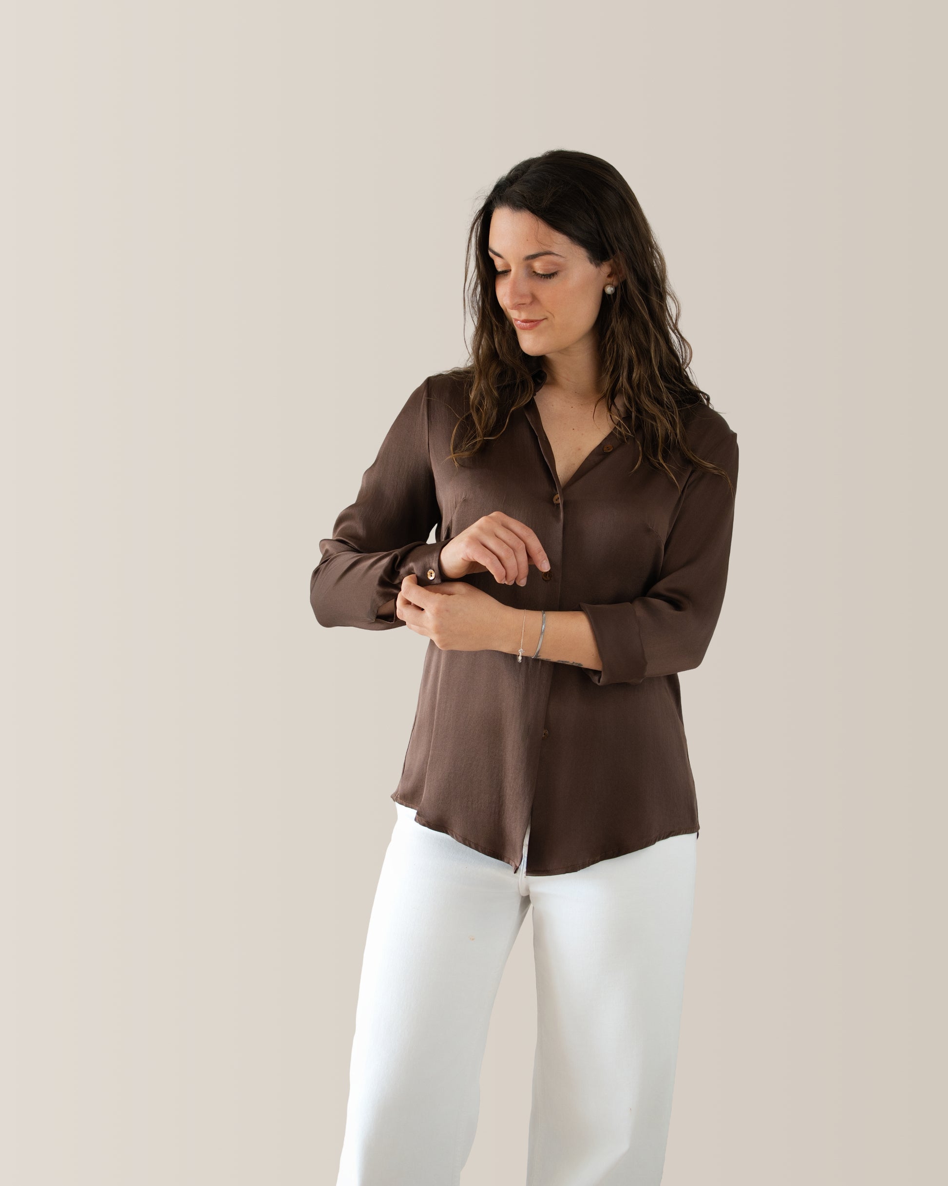 Camicia Alpha | Marrone Cioccolato